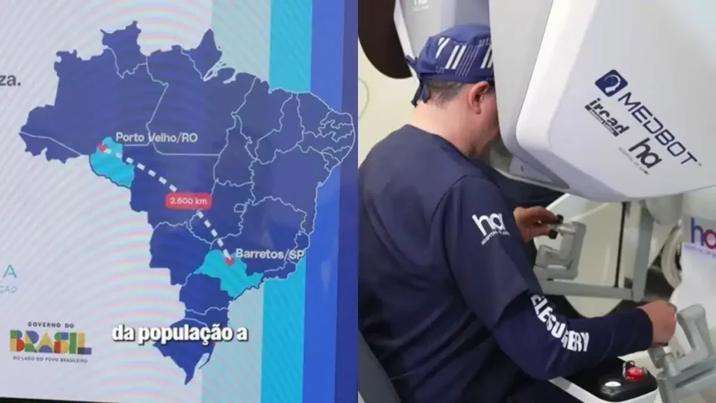 SUS faz 1ª telecirurgia robótica com médico a 2.700 km